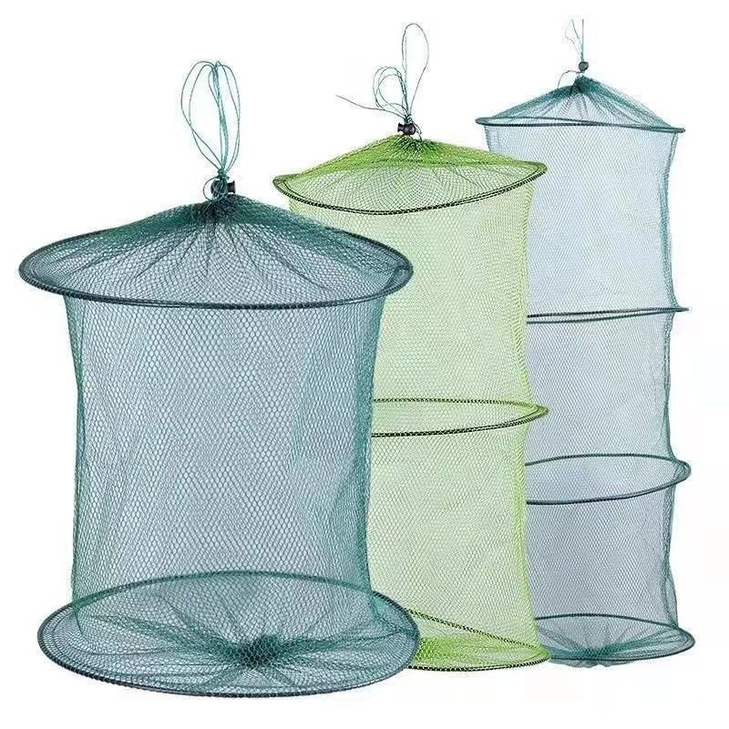 小魚網密網小魚小蝦小魚護袋裝簡易魚護便攜式簡易魚護網兜軟鋼絲