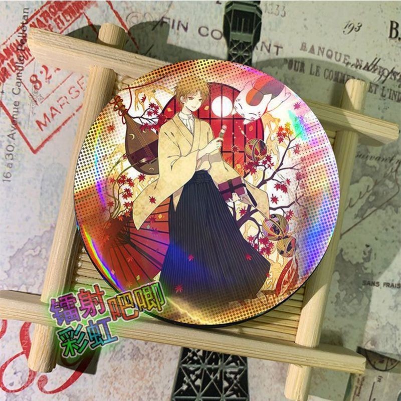 夏目 夏目友人帳周邊 夏目友人帳 夏目貴志 貓咪老師 徽章吧唧 胸針周邊書包掛件 貓咪老師 夏目貴志