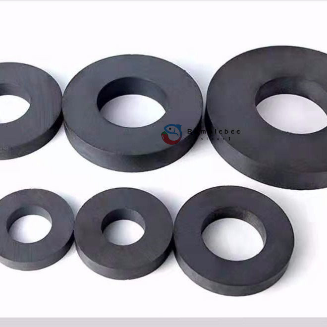 【h1cat】圓形鐵氧體大號磁鐵喇叭磁普磁強力帶孔黑色吸鐵石買二送一圓孔