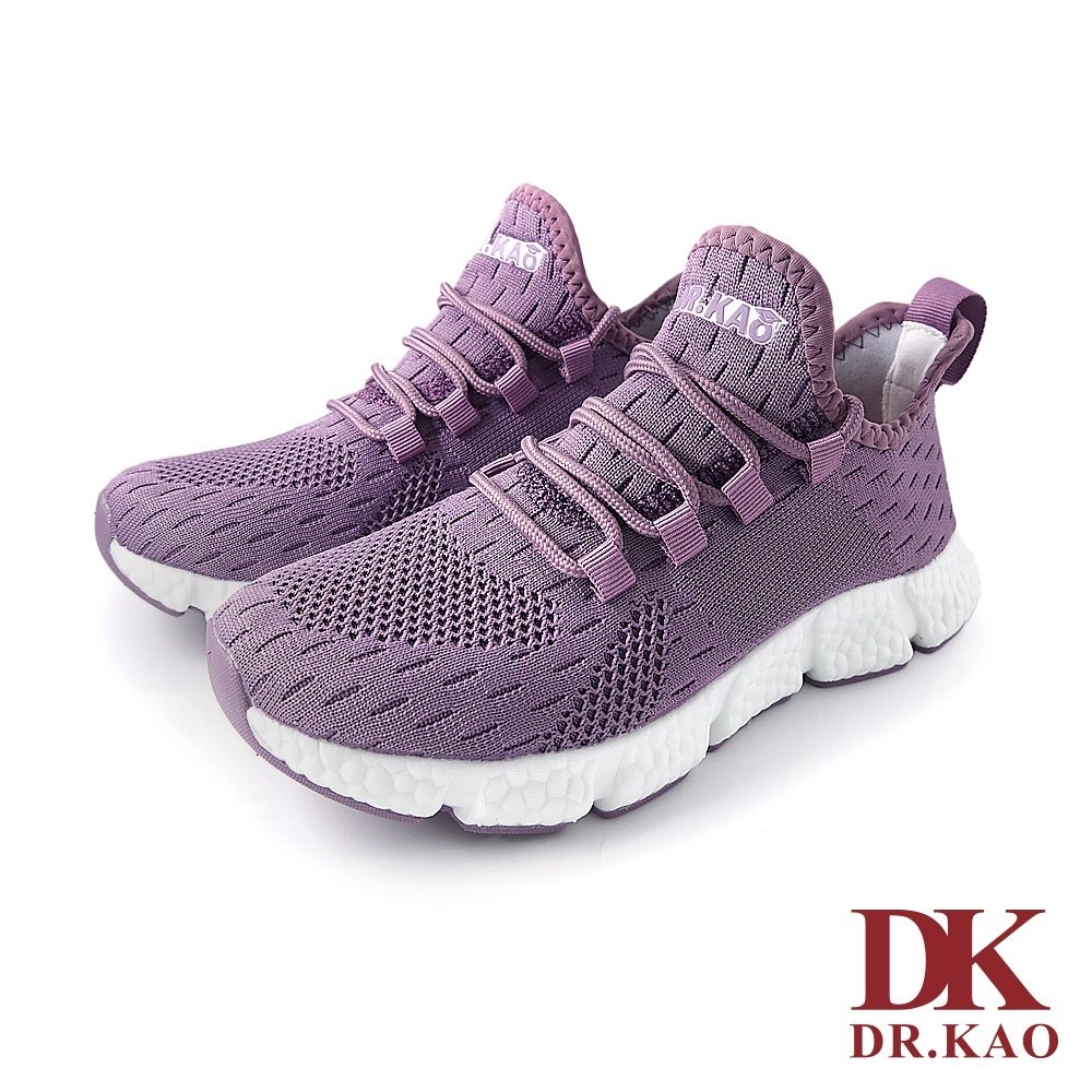 【DK 休閒鞋】素色輕量飛織氣墊女鞋 73-2233-20 紫色