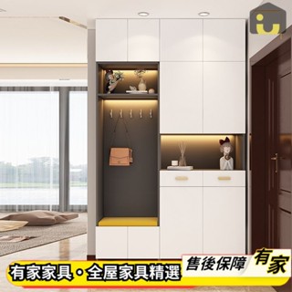 🏡有家傢俱🏡 支援客製 進門玄關櫃 鞋櫃一體牆櫃 門廳櫃 換鞋凳收納櫃 儲物櫃 入門衣帽櫃 實木衣櫃 系統落地櫃 抽屜櫃