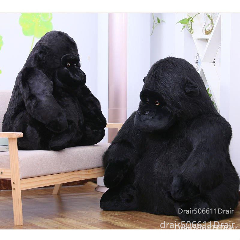大猩猩公仔 毛絨公仔黑猩猩猴子佈娃娃抱枕 生日禮物 女生男孩禮品 大猩猩娃娃 黑猩猩娃娃 猩猩娃娃 猩猩玩偶700871