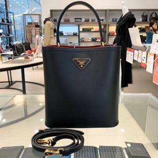 正品現貨 PRADA 普拉達 Double Bucket小牛皮 水桶包 肩背包 1BA212-2ERX F0LJ4