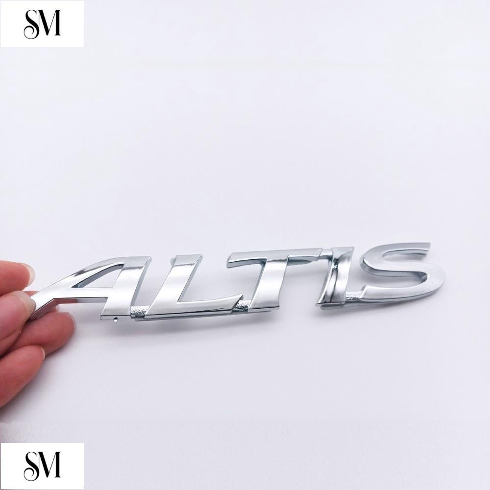 【SYM】1 x ABS ALTIS Letter徽標汽車豐田後備箱標誌徽章貼紙貼紙貼花