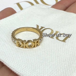 Dior 迪奧 Evolution 字母戒指 帶鑽 金色 水鑽 logo指環 戒指 時尚配件