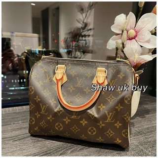 精品二手 LV M41113 SPEEDY BANDOULIèRE 25 經典 老花 波士頓包 手提包 枕頭包