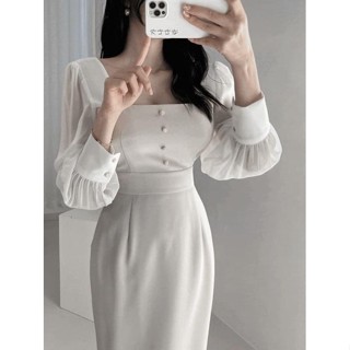 【Codibook】韓國 GANADARAN 襯衫洋裝長洋裝［預購］女裝