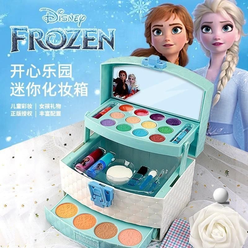 ✨台灣爆款✨迪士尼兒童套裝化妝品無毒彩妝女孩可水洗冰雪奇緣玩具生日禮物