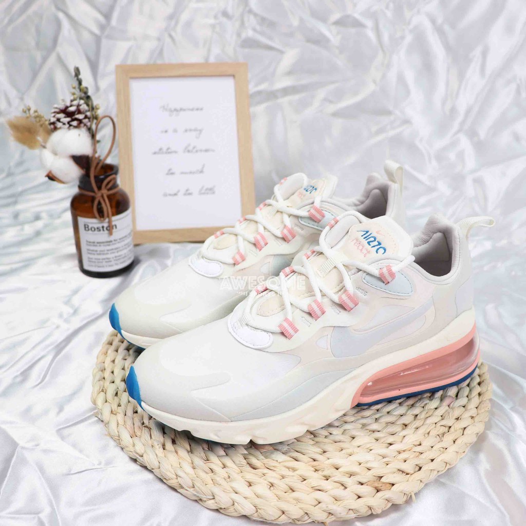 [老K]NIKE W AIR MAX 270 REACT 休閒 慢跑鞋 女鞋 棉花糖 AT6174-100 彩色 101