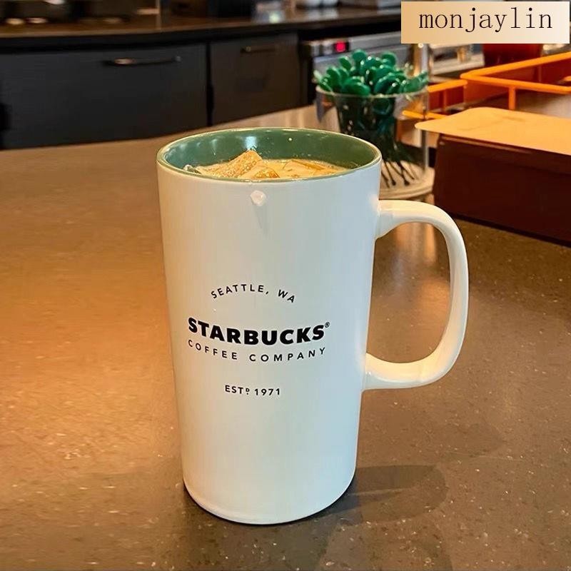現貨 Starbucks星巴克經典傳承白色1971簡約馬克杯 陶瓷咖啡杯 星巴客高顏值杯子lin