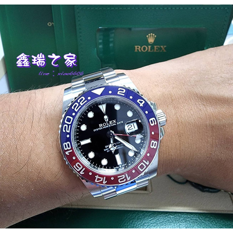 Rolex 勞力士 GMT 二地時間 126710 百事 紅藍圈 22年 126710BLRO 板帶