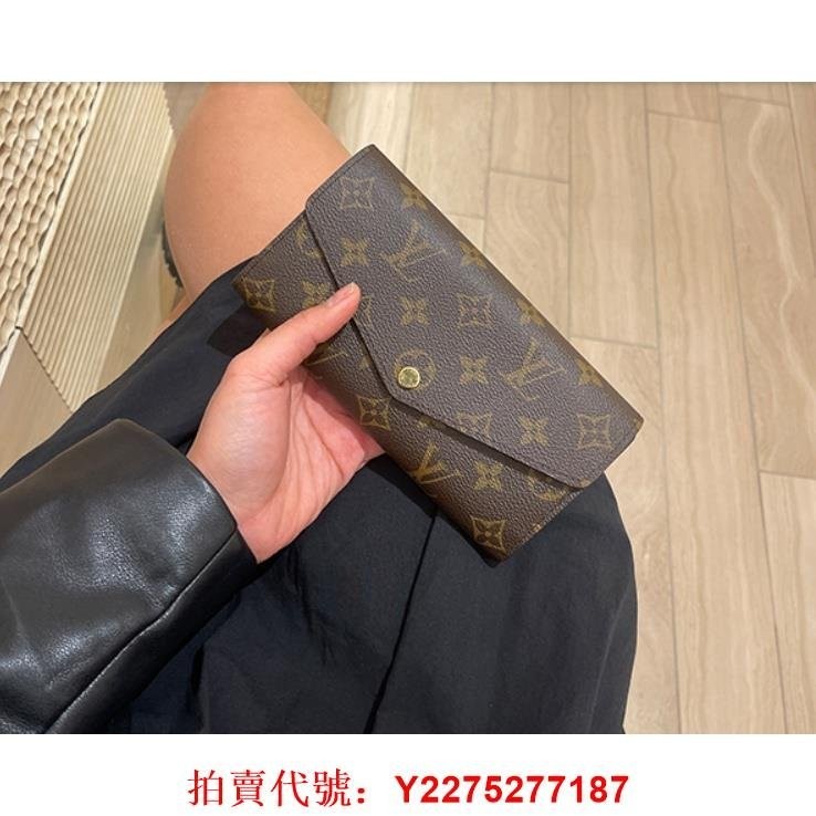 （二手正品）LV LOUIS 路易威登 SARAH 老花長夾/錢包/手拿包/皮夾M60531 女士 手拿包 LV 長夾