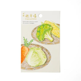 知音JEAN 食物造型便利貼-花椰菜高麗菜(9185403) 墊腳石購物網