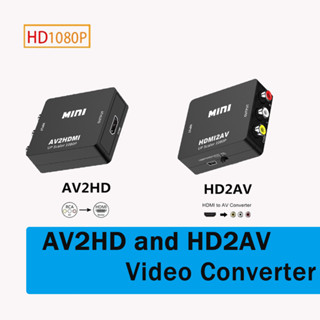 Video Audio AV to HDMI Converter HDMI to AV RCA Adapter Mini