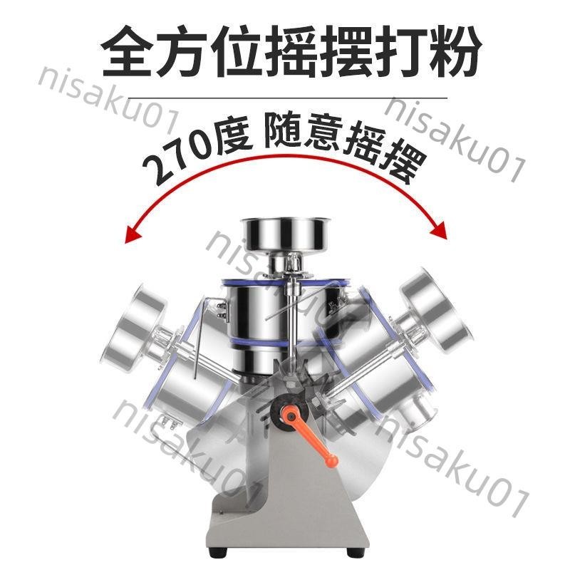 免開發票 世偉超微粉碎機超細中藥材打粉機商用氣流式磨粉機大功率研磨機器