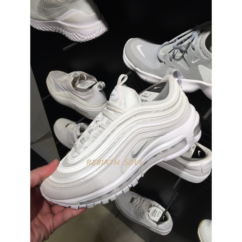 現貨 NIKE W AIR MAX 97 WHITE 網布皮革3M反光 921733-100 慢跑鞋