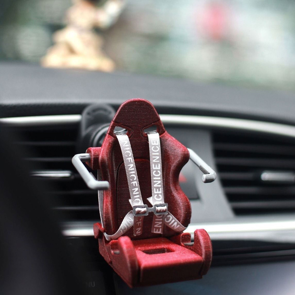 車載手機支架個性小眾賽車座椅通用保時捷奔馳寶馬奧迪路虎車裝飾