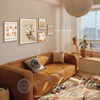 北歐客廳裝飾畫組合花卉小眾藝術掛畫沙發背景墻壁畫現代簡約ins家居 家居用品 家居好物 居家生活 居家用品 日常用品 生