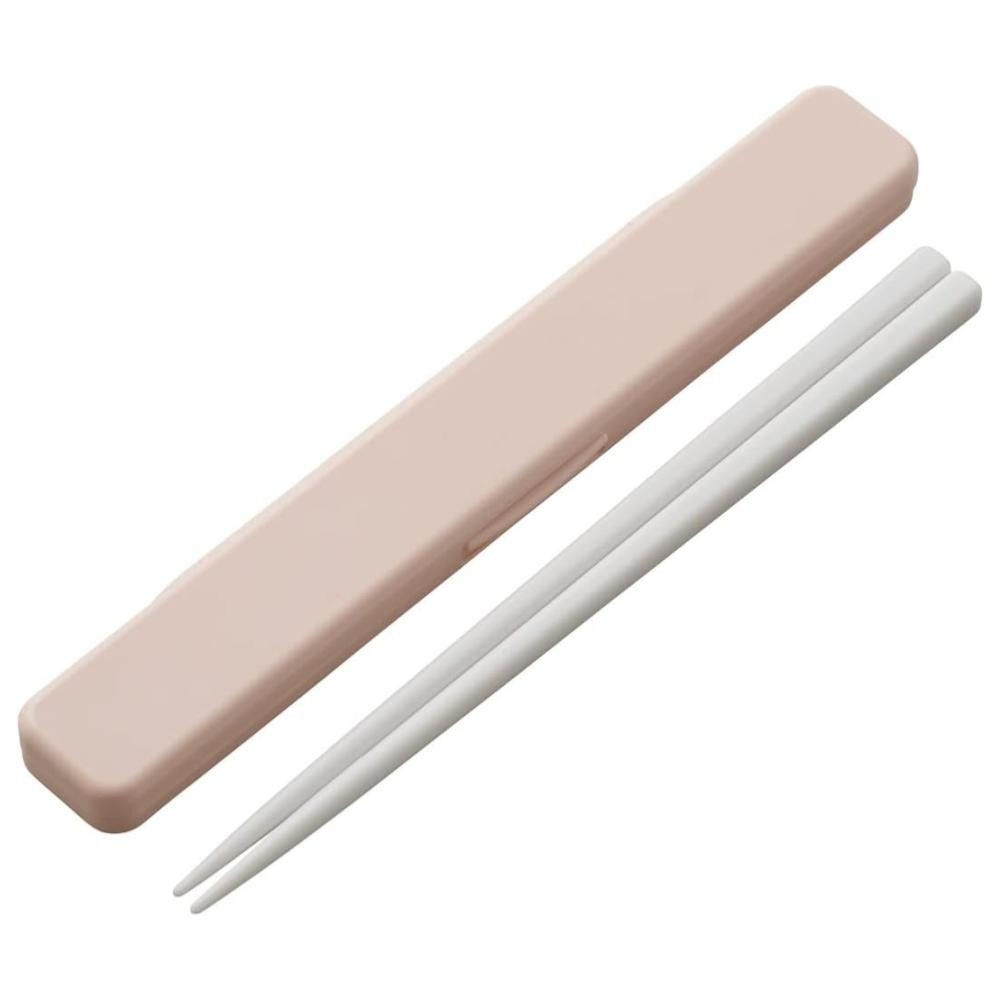 免運 SKATER 素色 抑菌塑膠筷子附收納盒(ABC3AG/淺粉色) 日本製 賣場多款任選