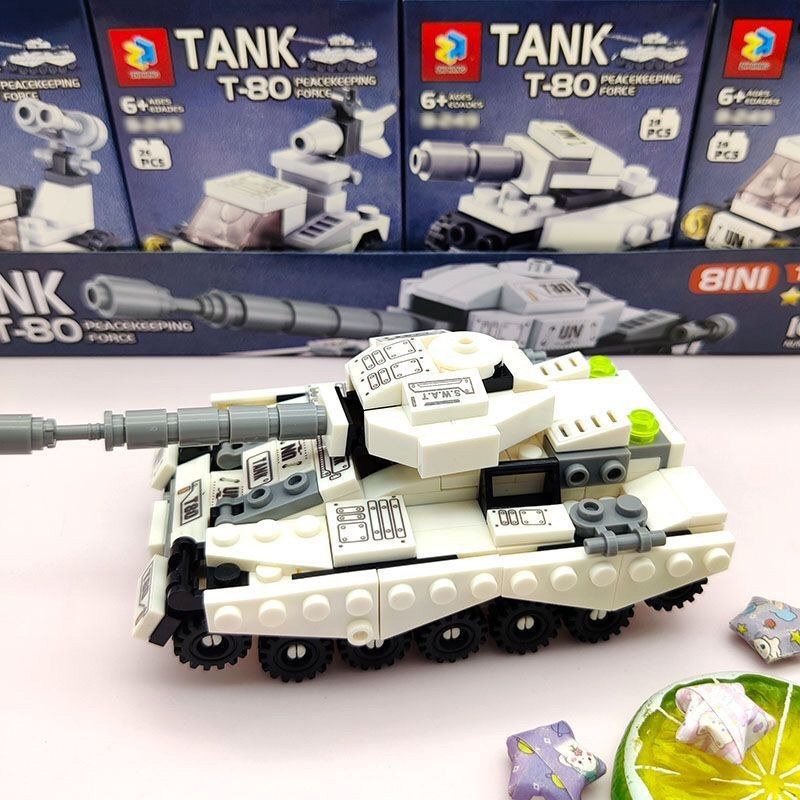 迷你坦克 大炮 戰車模型 軍事玩具 手工模型 拚裝玩具 組裝模型 益智玩具 桌麵擺件 軍事模型 男孩玩具 生日禮物
