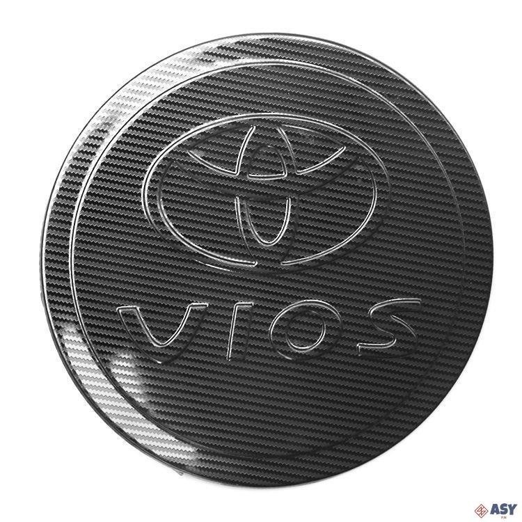 適用於丰田威驰 2008-2020 年豐田 vios 不銹鋼油箱蓋貼紙油箱蓋裝飾貼紙