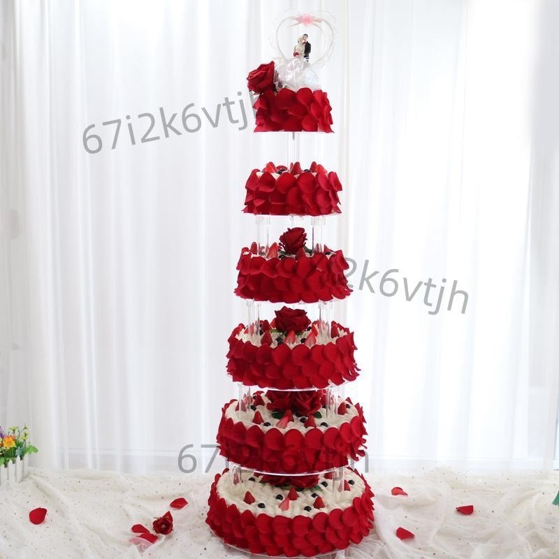 2021新款網紅多層鋁合金支架婚禮 祝壽水果蛋糕模型櫥窗擺設樣品0908105171