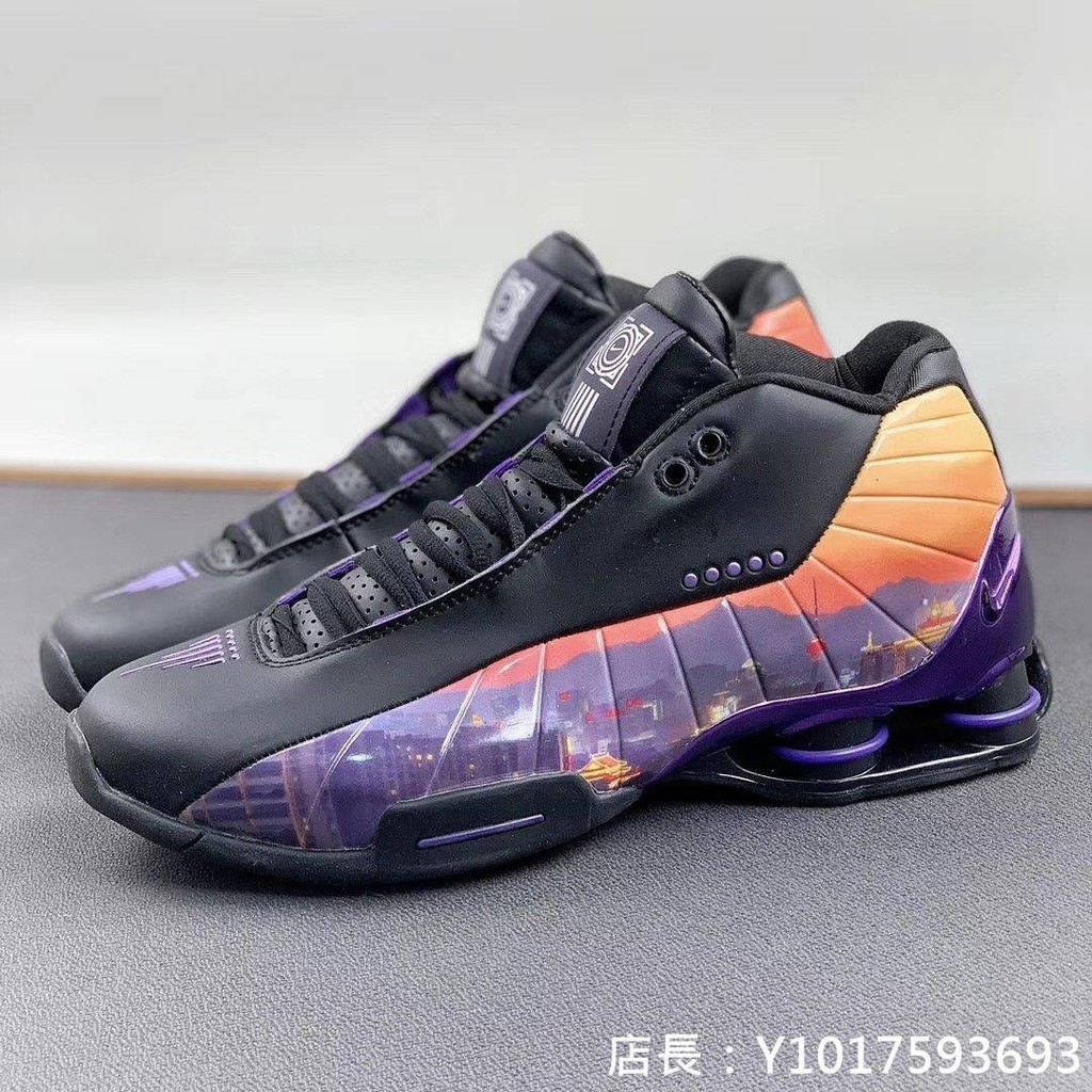 Nike Shox BB4 黑紫 日落夜景 緩震 戰靴 低筒 慢跑鞋 男鞋 CK4580-990