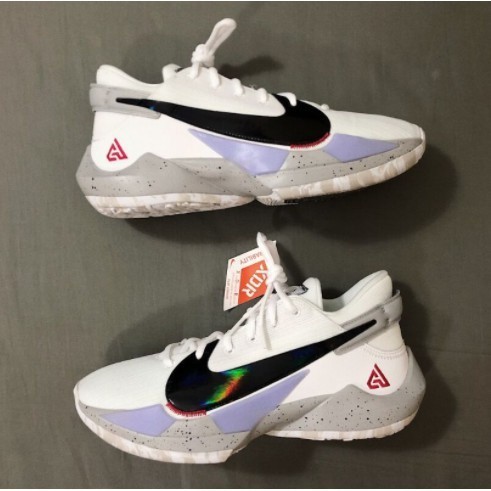 爆款 Nike Zoom Freak 2 白灰 字母哥 籃球鞋 耐磨底 CK5825-100 5.0 現貨