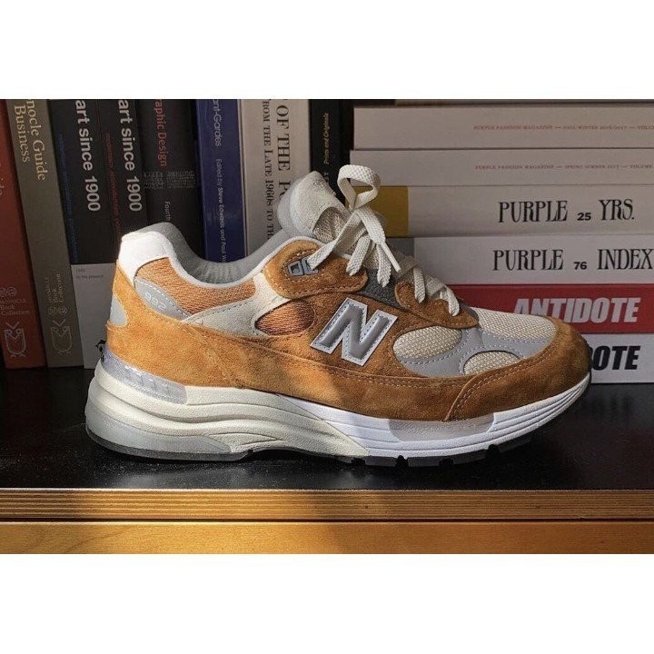 聯名 Packer x New Balance 992 老爹 棕橘色 D寬 M992PK1 男女 慢跑鞋