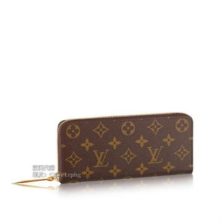 法國代購 LV長夾 Louis Vuitton Clémence皮革拉鍊長夾(薑黃色)M64302 現貨