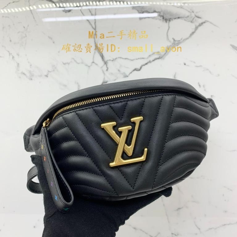 二手 LV 路易威登LOUIS VUITTON腰包 肩背包 小牛皮腰包 斜跨包 造型腰包 金色logo M53750