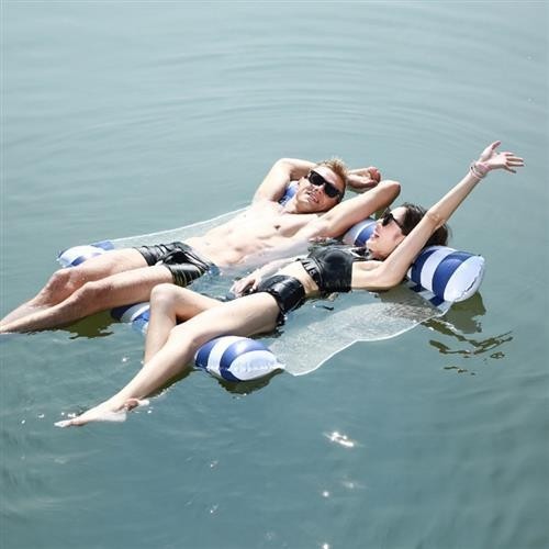 兒童浮板 衝浪浮板 充氣浮板水上充氣床浮床網紗氣墊床便攜式游泳圈玩具雙人漂浮墊子浮排網床