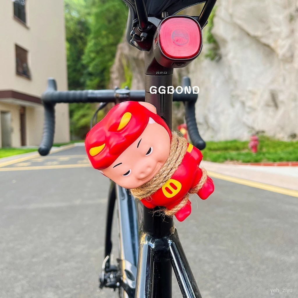 【新品熱銷】電動車自行車裝飾品小配件掛件平衡公路山地單車把玩偶公仔豬豬俠