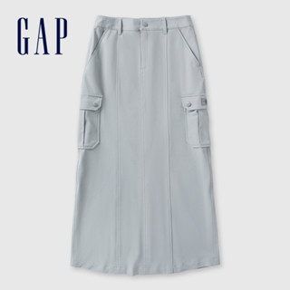 Gap 女裝 工裝長裙-灰色(544674)