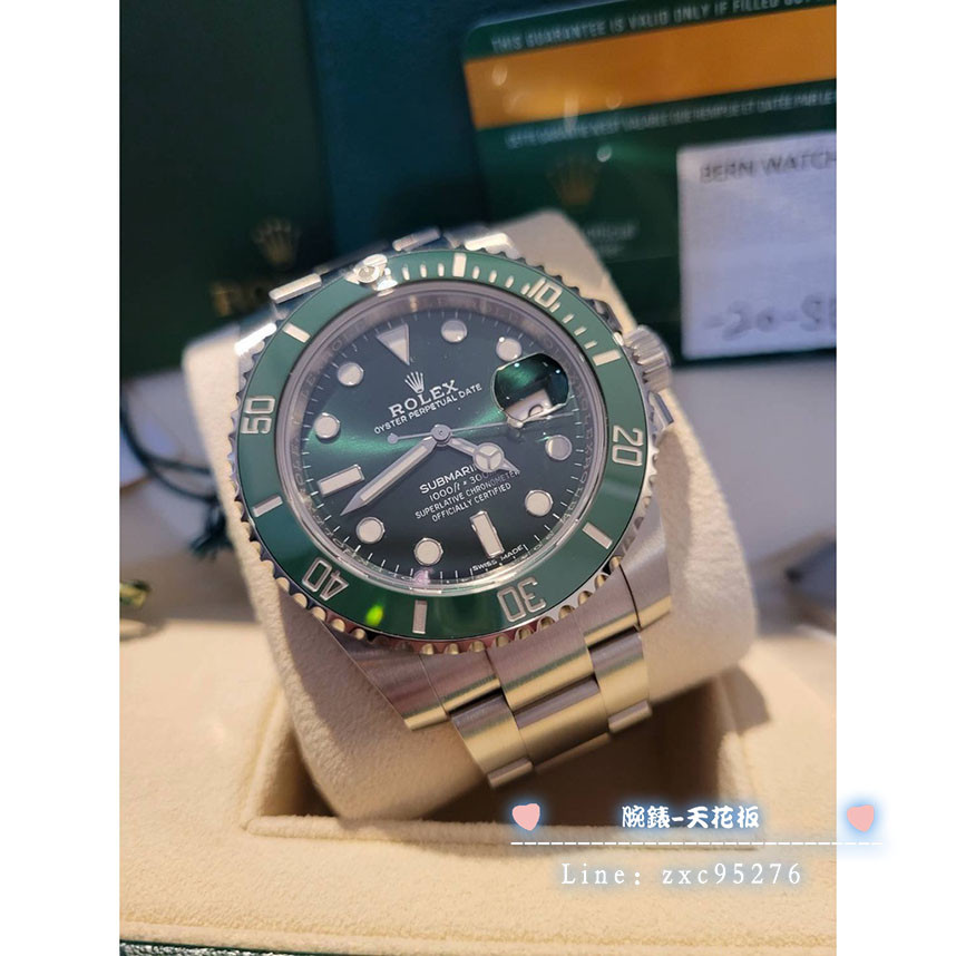 Rolex 勞力士 116610Lv 綠水鬼 40Mm Submariner 綠面 126610 2018年腕錶