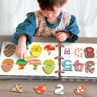 臺灣-出貨 安靜書魔術貼兒童啟蒙認知寶寶早教撕拉粘貼書嬰兒認知益智玩具
