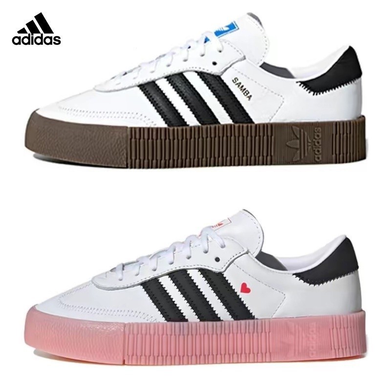 正版Adidas Samba Rose 愛迪達 休閒板鞋 黑白棕/黑白粉 AQ1134/EF4965