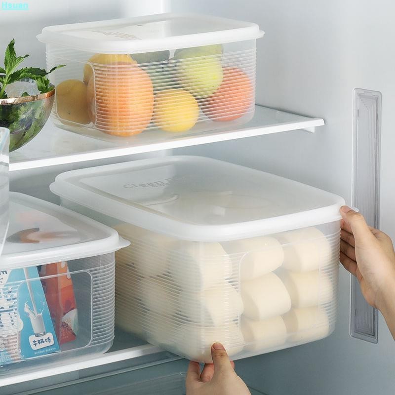 日式超大容量冰箱塑料保鮮盒水果蔬菜干貨密封盒收納盒米桶廠