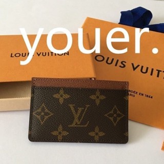 二手正品LV卡包 Louis Vuitton Monogram帆布M60703 M61733 卡片夾 名片夾