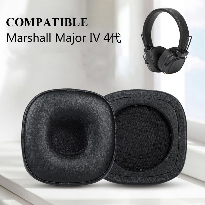 ♣‿馬歇爾 Major 4 耳機罩適用於 Marshall Major IV 耳機替換耳罩 皮套 自帶安裝卡扣耳墊 一對