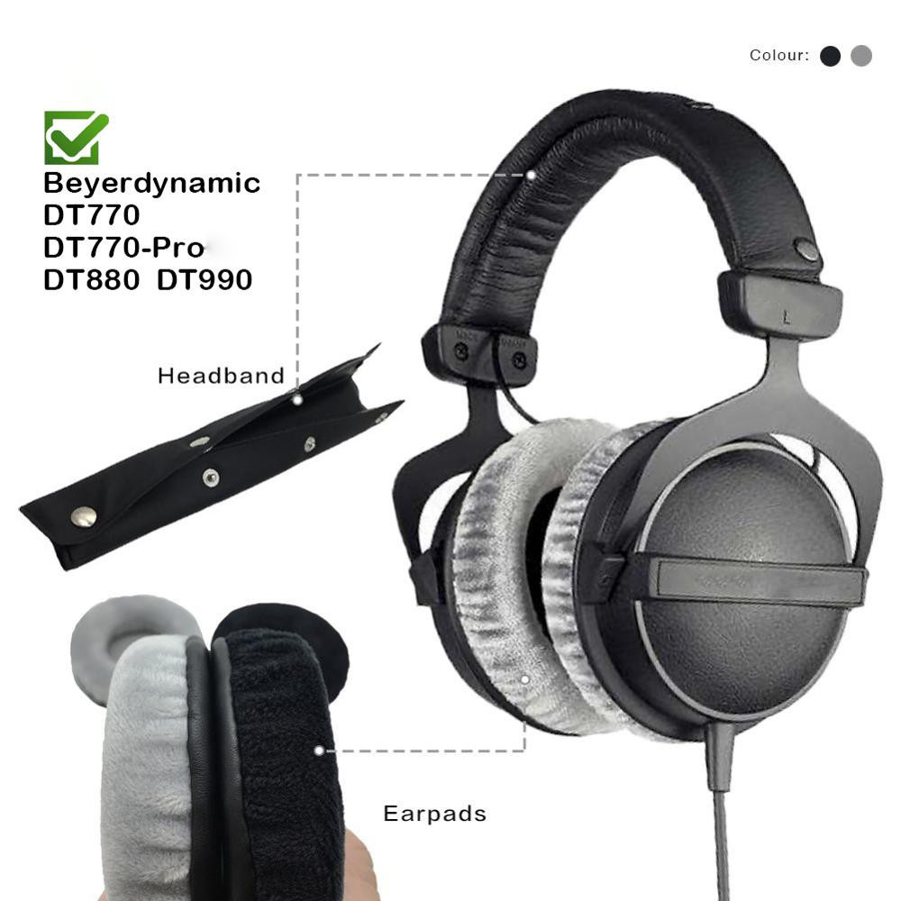 ㊣﹊絨布替換耳罩適用於拜亞動力DT990 / DT880 / DT770 PRO耳棉套 Beyerdynamic耳機頭梁