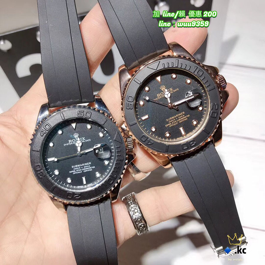Rolex 勞力士 遊艇名仕系列男士手錶 多功能防水腕錶 三重扣鎖錶冠及蠔式錶帶 石英錶
