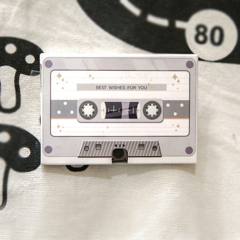 ✨熱銷✨復古錄音帶留言卡片 復古可錄音芯片磁帶賀卡 磁帶錄音卡片 有聲音樂盒日卡片 祝福表白卡 錄音卡 禮物 留言卡