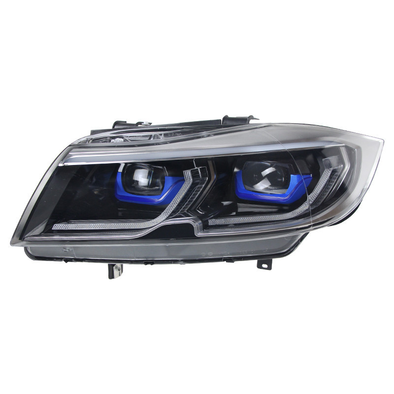 適用于05-12款BMW 3系E90大燈總成E91改裝LED日行燈流水轉向燈