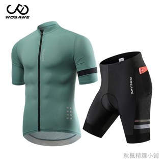 男式騎行服 透氣單車服自行車服 自行車衣 車衣車褲山地車騎行服夏季速幹透氣短袖上衣公路車男自行車騎行短褲