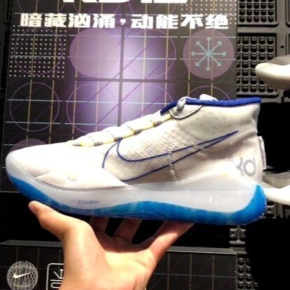Nike Zoom Kd12 EP PLAYOFF 白藍 水藍 AR4230-100 男 籃球 慢跑鞋