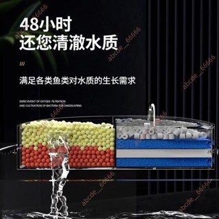 7.4廠商 促銷甩賣#圓形魚缸過濾器三合一循環泵小型滴流盒過濾盒水陶瓷缸專用凈水器 經久耐用廠家直銷品質保證限時特賣