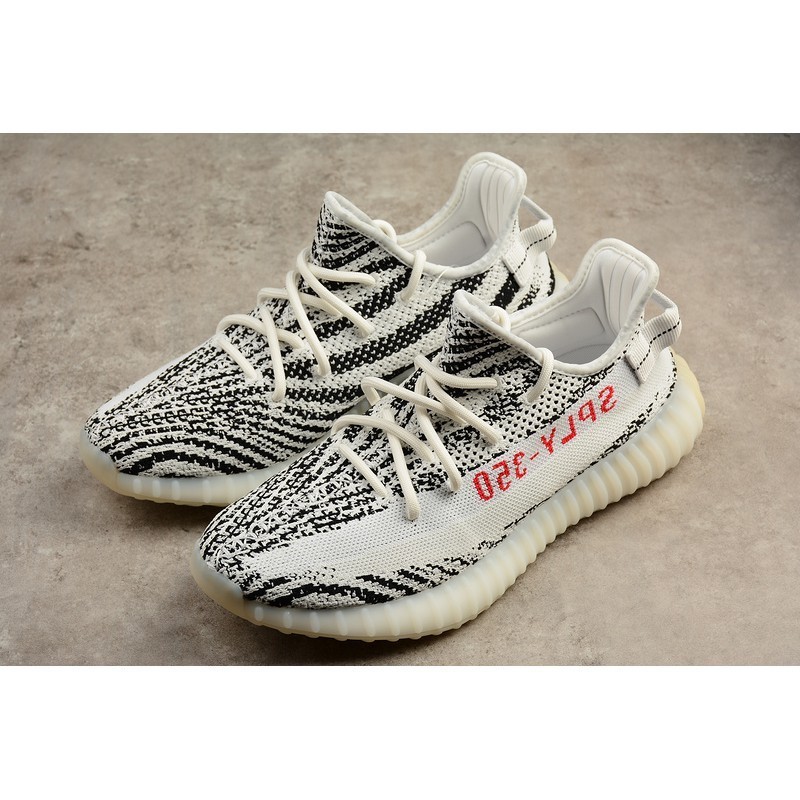 全新正品 SHOEBOX adidas Yeezy Boost 350 V2 白斑馬 CP9654