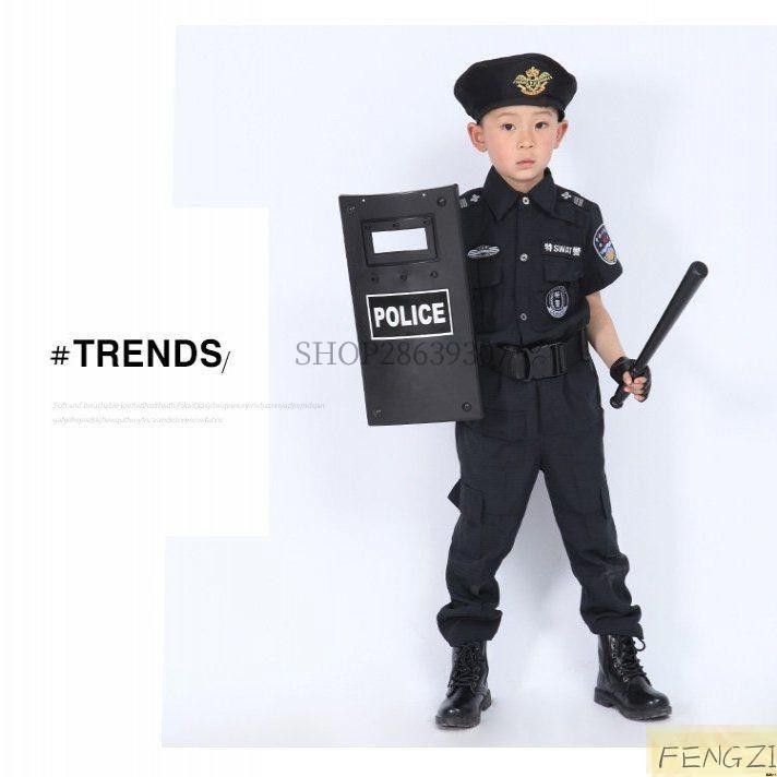 兒童 小警察 盾牌 玩具 吃雞 套裝 聲光 手雷 戰術 頭盔 幼兒園 演出 舞臺 道具