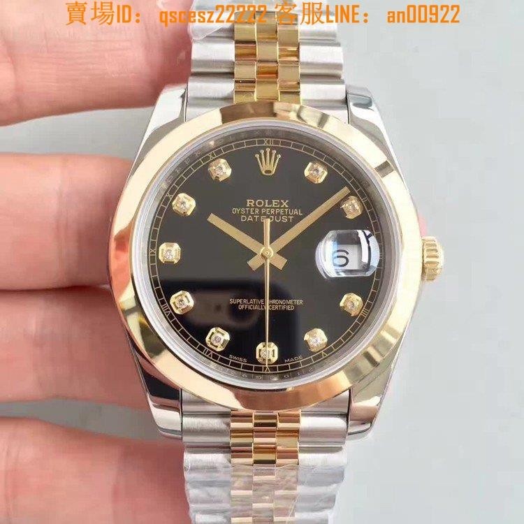 勞力士Rolex自動機械手錶香檳金27917842mm日期顯示加鑽圈勞力士手錶商務錶男錶IX&amp;